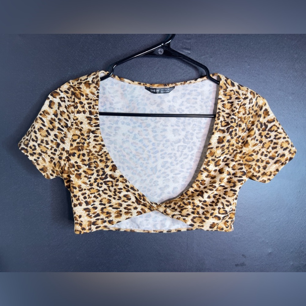 cheetah crop top